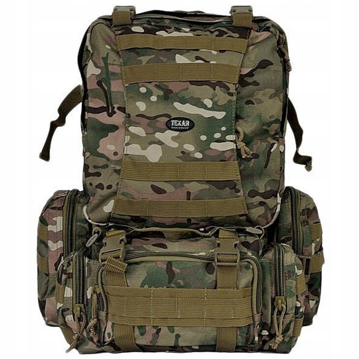 Turistický a survival batoh Texar Camper 60 l v kamufláži Arid MC Camo